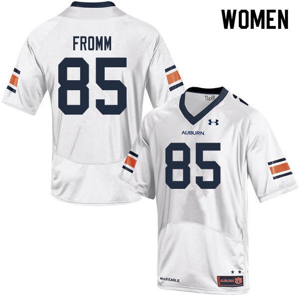 Women #85 Tyler Fromm Auburn Tigers College Football Jerseys Sale-White